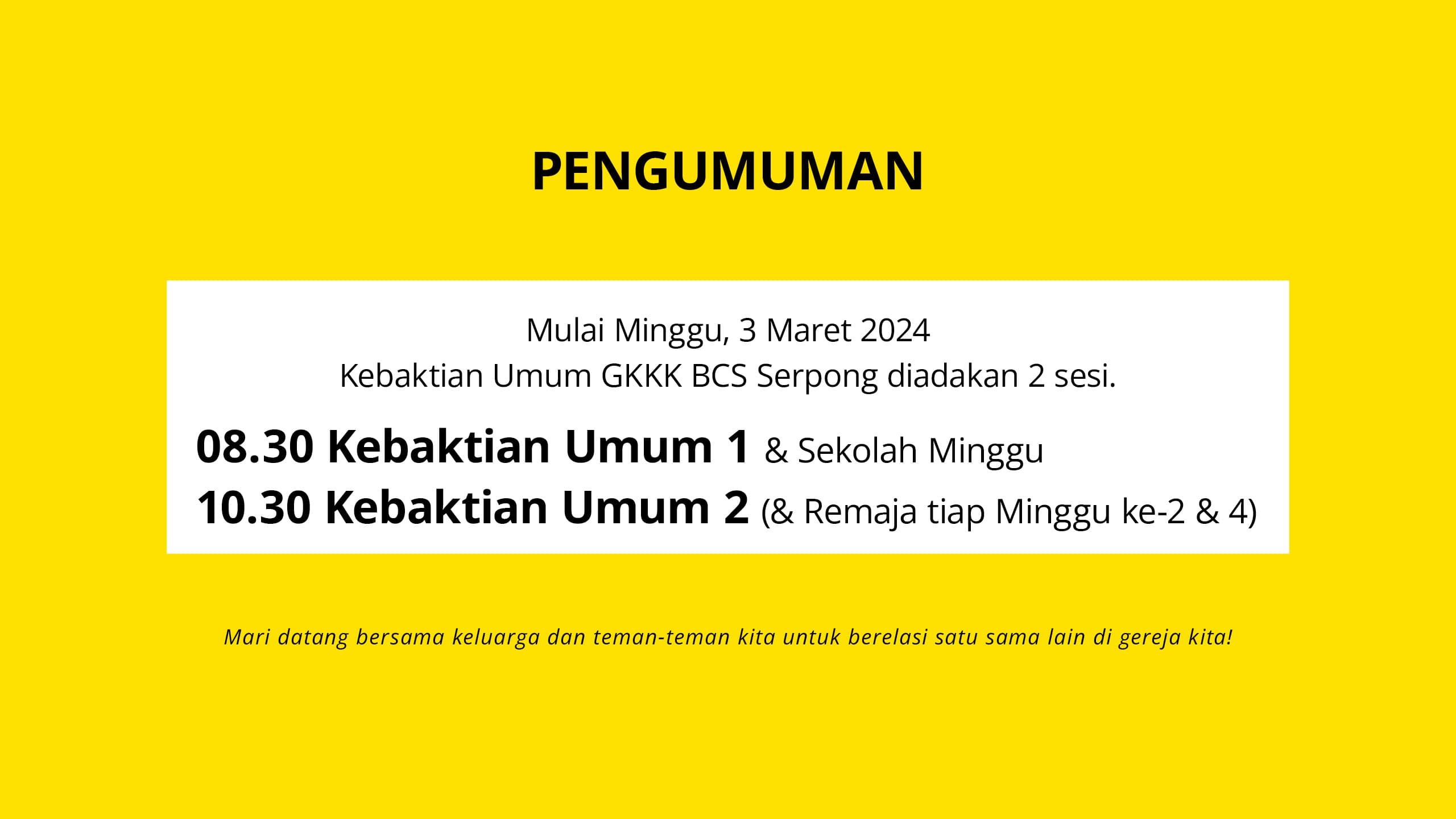 Pengumuman Kebaktian Umum screenshot 3