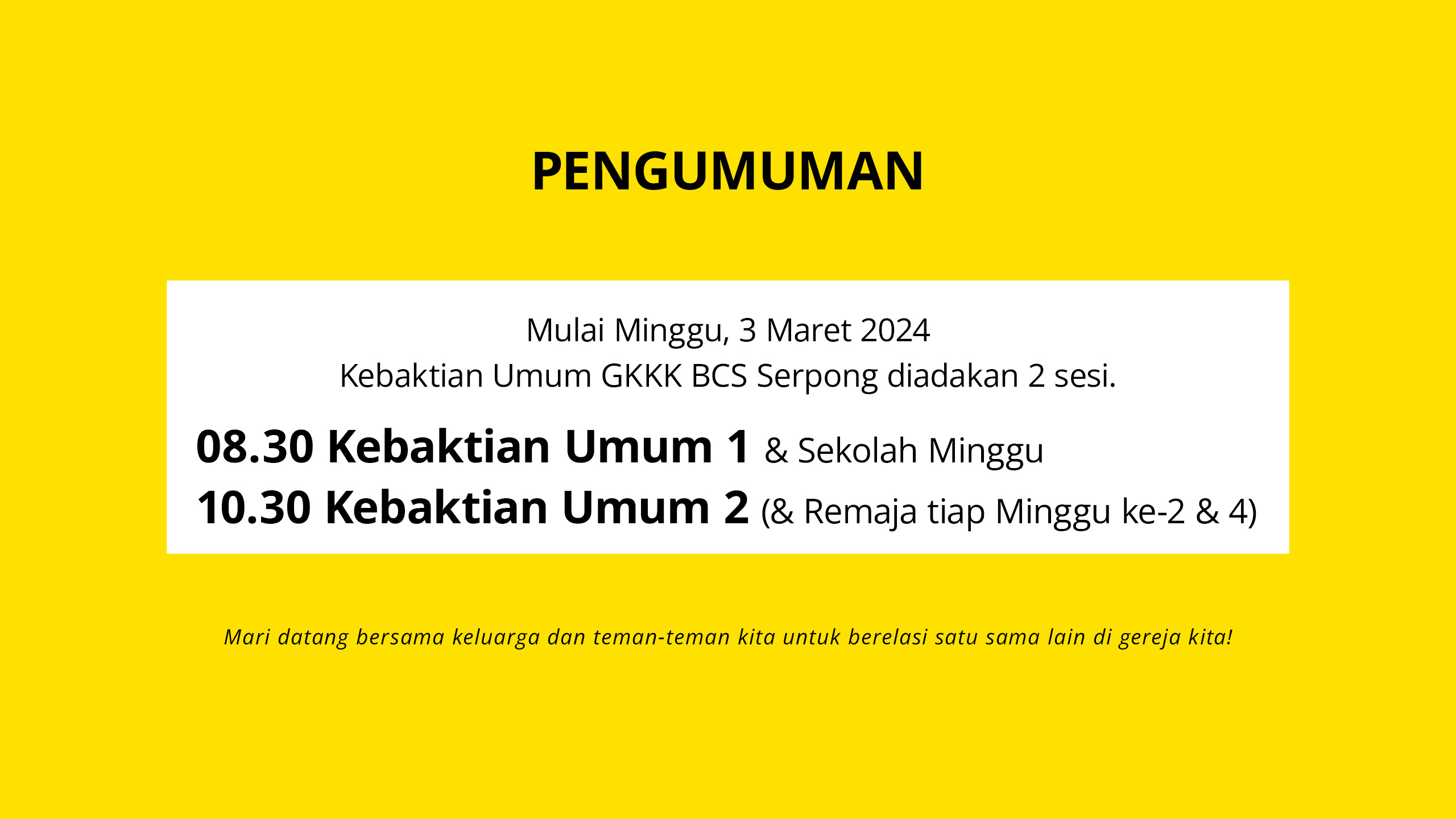 Pengumuman Kebaktian Umum screenshot 4